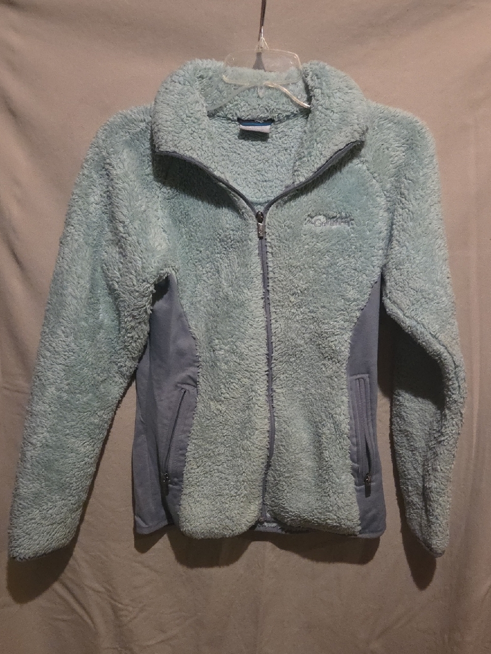 Columbia Light Blue Sherpa Teddy Fleece Jacket